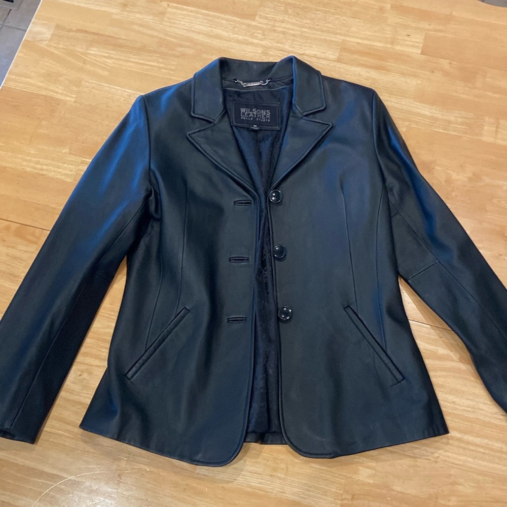 Wilson’s black leather women’s jacket